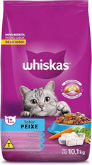 Whiskas Ração Para Gatos Adultos - Peixe - 10 1 Kg