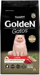 Ração Golden Premier Para Gatos Adultos Sabor Carne - 10 1Kg